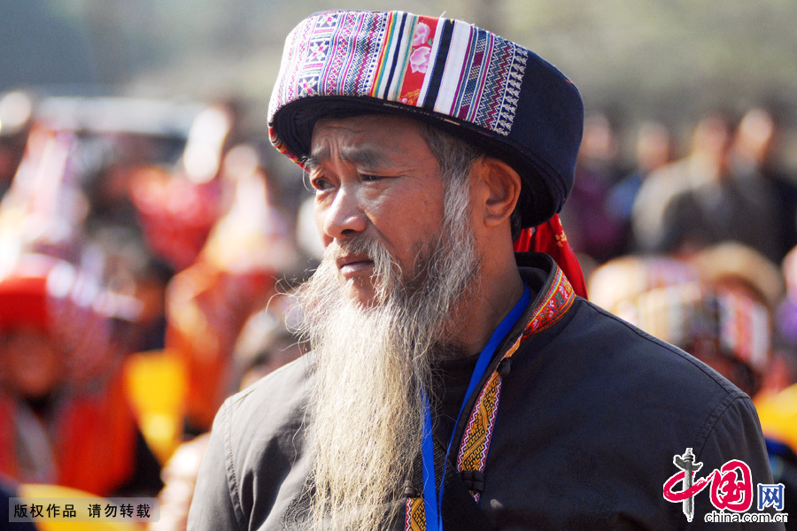 广西瑶族男装服饰。中国网图片库 廖祖平摄影